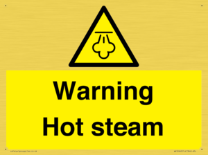 Warning Hot steam